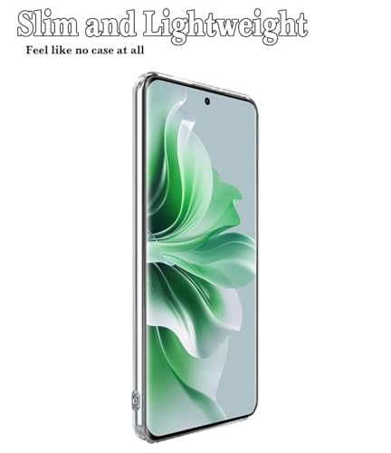 Image of NISHTECH for Oppo Reno 11 Pro 5G (2024) Premium Transparent Hybrid Soft Slim Dust Proof Back Case Cover with Camera Protection
