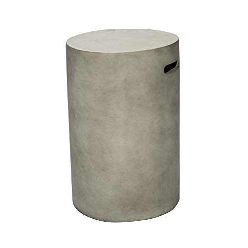 Teamson Home Coffre bouteille de gaz jusqu’à 13kg extérieur en béton gris HT24170AA