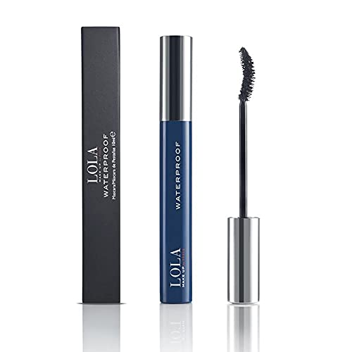 Lola Make Up by PerseNew Waterproof Mascara More Gentle, Cruelty Free & Hypoallergenic - Best Natural Volumising, Thickening & Smudge Proof