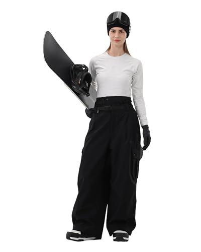Snowboard Pants for Women Men Baggy Ski Pants Snow Loose Warm Insulated Winterproof Waterproof - Image 4