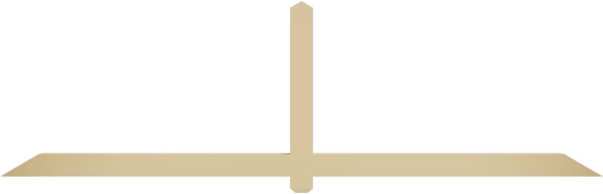 108"W x 31 1/2"H x 4"D x 4"F, 7/12 Pitch, Eugene Signature Urethane Gable Bracket, Primed Tan