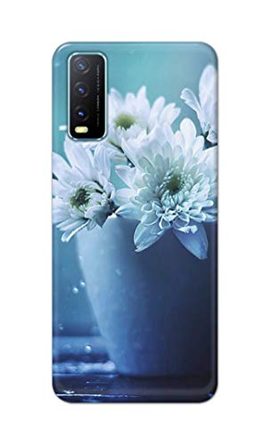 Image of PRINTFIDAA Flowers in The Glass On The Table Printed Designer Hard Back Case Cover for Vivo Y20 / Vivo Y20i / Y20s / Y20G / Vivo Y12s / Y20S (G) -(SS) MVN1002