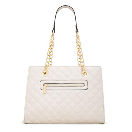 Montana West Tote Bag for Women Quilted Chain Handbags Shoulder Purse White Gift MWC-040BG by Montana West - Used condition - Image 5