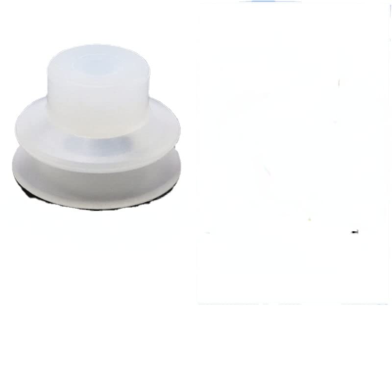 100PC high Quality Silicone Suction Cup Pneumatic Components Day Hang Small Head Double Layer Suction Cup DP-S25 (Black Antistatic Rubber)