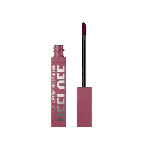Maybelline New York - Liner Lèvres Peel-Off - Sensation Tatouage - Jusqu'à 24H - Sans Transfert - Effet Lip Blush - Super Stay Vinyl Ink - Teinte : 004 Sunset
