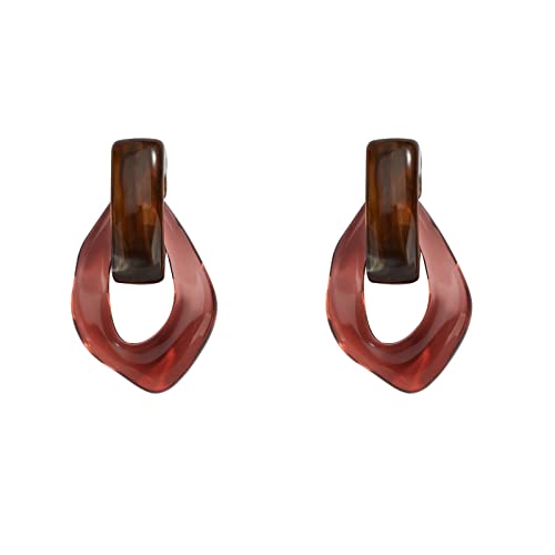 Boucles d'oreilles légères en résine acrylique pour stopper la douleur aux lobes