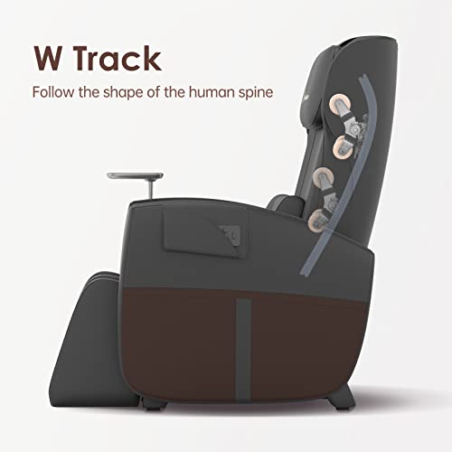 Real Relax W-Track Massage Chair - Faux Leather Recliner With Holder Wheels Heat For Home Office Living Room And Bedroom, Ps2000 Black #TOP1