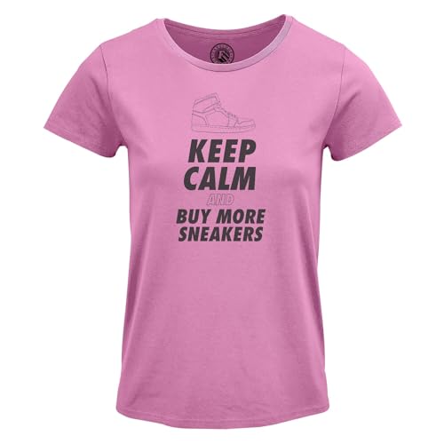 T-Shirt Femme Col Rond Sneakers imprimé humour pour fan de mode urbaine