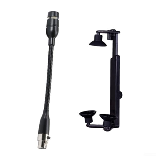 Clip de micrófono, para guitarra acústica, soporte de montaje con 3 pines y 4 pines, para micrófono...