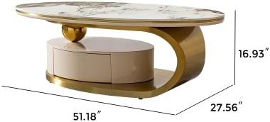 Gold Coffee Table - Modern Black Glass Living Room Table