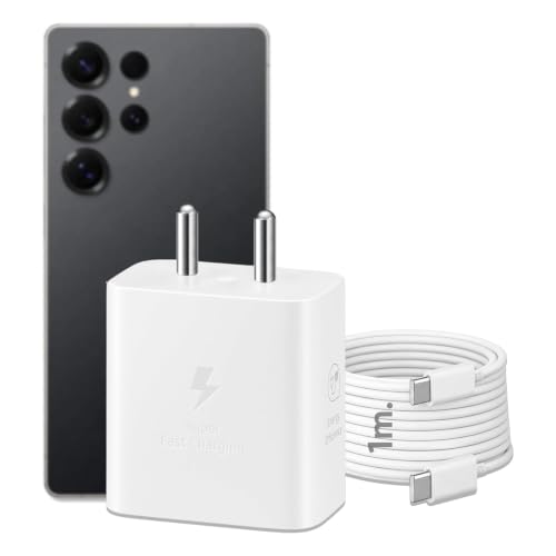 Image of 45W GaN Type C Super Fast Charger Compatible with Samsung Galaxy S /A /M /F /Z All Series,S26 /S25 /S24 /S23 /S22 /S21 /Fe /Plus /Ultra /Z Fold /Z Flip & Other Device,Original BIS Certified Charger