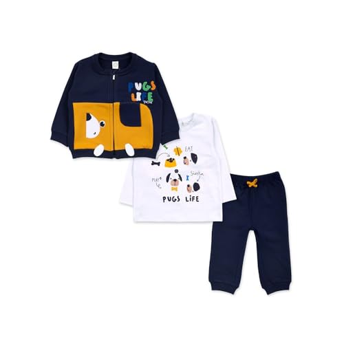 Tuc Tuc Chándal felpa y camiseta punto de niño color azul colección pugs life
