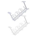 Support de rangement de câbles - il est suffisamment grand pour contenir des câbles, des adaptateurs d'alimentation, des tableaux de brassage et il dispose de crochets pour d'autres objets suspendus, organisateur de câbles sous le bureau