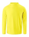 Rash Guard for Boys Long Sleeve Swim Shirts UPF+ 50 Rashguard Quick Dry Beach Surfing Fishing Swim Wear Swimming Top 7-8Y Yellow