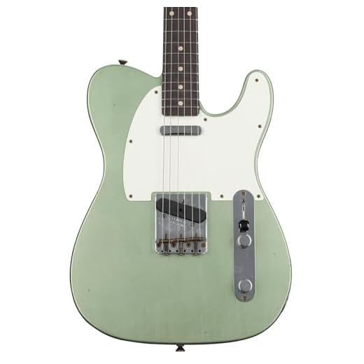 Fender Custom Shop Limited-edition 1960 Telecaster Journeyman Relic Electric Guitar - Aged Sage Green Metallic