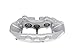 GM Genuine Parts 172-2488 (25912967) Silver Front Passenger Side Disc Brake Caliper Assembly