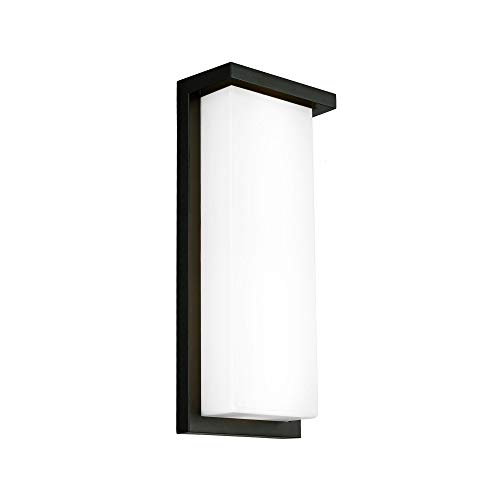 WAC Lighting, Vega 14in LED Indoor or Outdoor Wall Light 3000K in Black