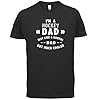I'm A Hockey Dad But Much Cooler - Mens T-Shirt - Black - Large #2