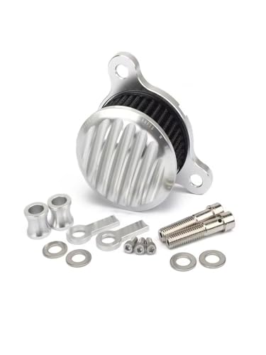 Filtre à air moto d'admission haut de gamme finition Silver Black pour XL883 XL1200
