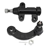 TRQ Front Steering Kit Idler Arm Idler Arm Bracket Assembly Compatible with 2011-2022 Ford F-250 Super Duty F-350 Super Duty