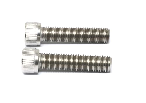 Image of iexcell 2 Pcs M14 x 60mm Thread Pitch 2 mm Stainless Steel 304 Hex Socket Head Cap Screws Bolts Kit