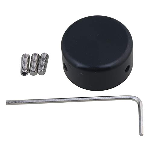 Yibuy Black Aluminum Alloy Pedal Cap Footswitch Topper Suitable for Guitar Effects