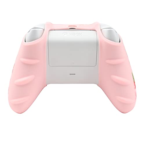 RALAN Capa protetora de controle rosa fruta para Xbox Series, capa protetora de silicone antiderrapa