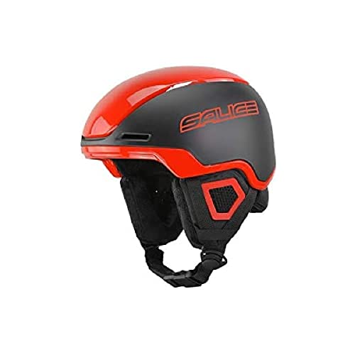 Unisex adulto SALICE Casco Sci con ROTORE TG. 56-61 Nero-Rosso Unisex Adulto