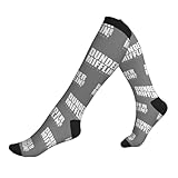 Compression Sock Logo Der Papierfabrik Mifflin Dunder Inc Kompressionssocken Sport Kniestrümpfe Flug Stützsocken Für Langes Stehen Arbeit Zirkulation Krankenschwester 50Cm