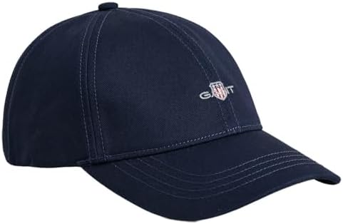 GANT Unisex Children's Shield Cotton Twill Baseball Cap, Evening Blue, S-M
