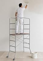 Trabattello per lavori FAI DA TE, altezza massima di lavoro 360 cm, carico complessivo consentito 150 kg, dim. 218x169x65 cm