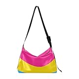 Lgbtq + Pansexual Banderas Hombres Moda Mujeres Crossbody Bolsa Impermeable Banderas para los Derechos del Orgullo y la Sexualidad, Varios colores, 1 size