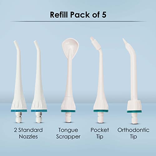 AGARO Oral Irrigator Nozzle Tip Ultra & Ultra Plus 5Pcs - Image 2