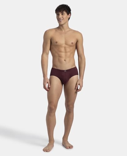 Image of Jockey 8035 Men Super Combed Cotton Solid Brief with Ultrasoft Concealed Waistband