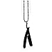 Barber Salon Jewelry Razor Necklace Pendant Straight Razor with 22