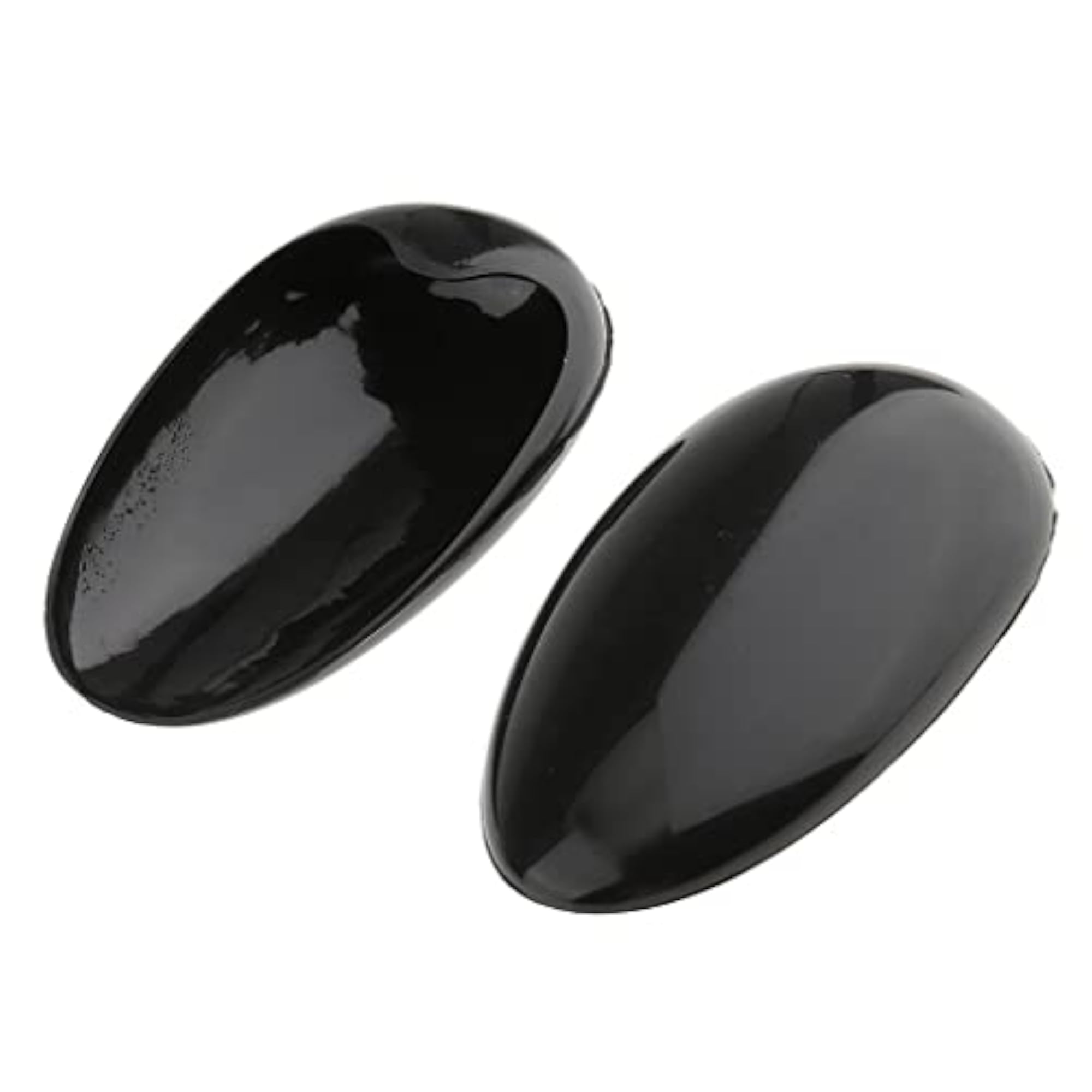 Black PVC Hairdressing Dye Coloring Ear Cover Shields, 5 Pairs