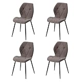 GrandCA HOME Lot de 4 Chaises de Salle à Manger, Chaises de Cuisine Nordiques, Chaises Re...