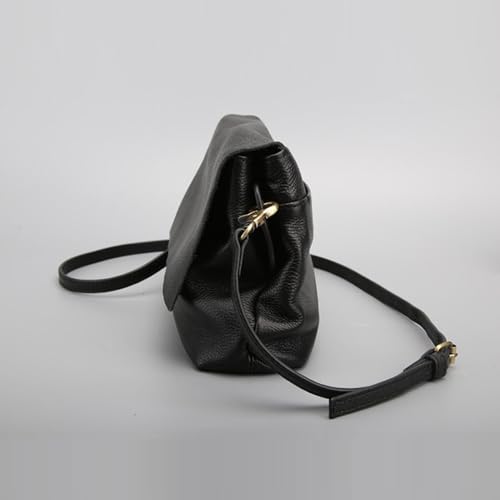 Women Crossbody Handbag Genuine Leather Two Layer Flap Shoulder Bag Female Small Messenger Purse Bags4
