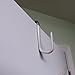 Evelots Over The Door Hooks - 2 Pack - Hangers for Clothes, Towel, Coats, Hats, Handbags - Made of Rubber Coated Steel - Closet, Bathroom, Office
