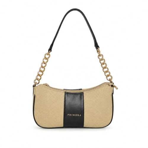 Image of Colorblocked Shoulder Bag for Women with Adjustable & Detachable Sling Strap | Stylish Crossbody & Shoulder Purse | Lightweight Daily Use Handbag for Office, Travel & Casual