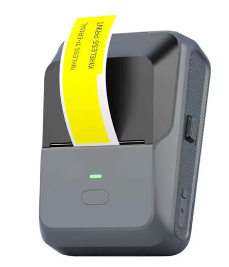Przenośna drukarka termiczna, bezprzewodowa mini drukarka etykiet Bluetooth, bezatramentowa samoprzylepna drukarka naklejek