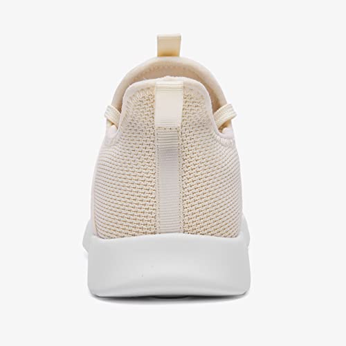 Aleader Slip On Sneakers Women Walking Running Shoes For Athletic Running Workout Walking Shoes Non Slip Natural Size 9 Us #TOP5
