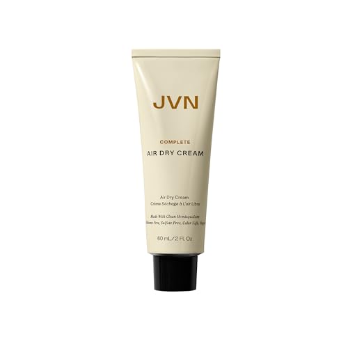 JVN No Heat Complete Air Dry Cream, 2 Fl Oz, Travel Size, Hair Smoothing Cream Enhances Your Natural...