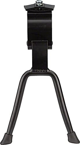 MSW Bike Premium Kickstand, Stable Double-Leg Stance, Strong Lightweight Aluminum, Fits 26 inch & 700c Bikes, Includes Top Mounting Plate, Black
