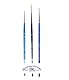 Winsor & Newton Aquarellpinsel mit kurzem Griff, Serie 111. Nr. 0/3. 2 + Serie 333 NO.1 und 1 Karte
