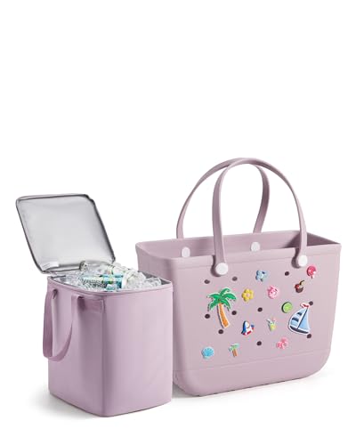 BAGSMART Large Beach Bag with Cooler
