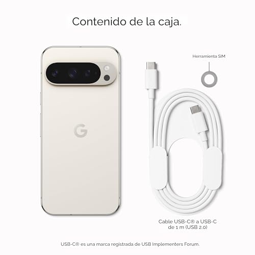 Google Pixel 9 Pro - Smartphone Android desbloqueado con Gemini, sistema de cámara trasera triple, batería de 24 horas y pantalla Super Actua de 6.3 pulgadas, color avellana, 256 GB