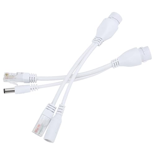 12V POE Splitter IEEE 802.3af Adaptador DC 12V Injector para cámaras IP y puntos de acceso sin PoE (Blanco) miniatura 5