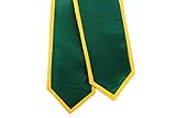 Graduation Honor Stoles/Sashes with Classic End and Trim (Forest Green w/Gold Trim)