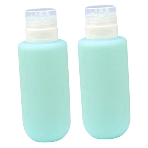 JEWEDECO 2個 大容量シリコン詰め替えボトル 漏れ防止構造シャンプーボトル 浴室用シャワージェル対応 実用的な多機能携帯用詰め替え容器